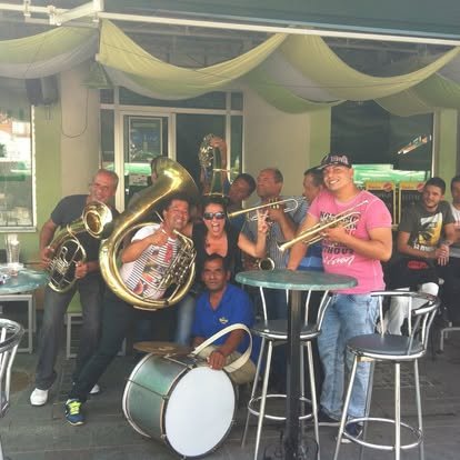 With hometown romany musicians, 2017 B